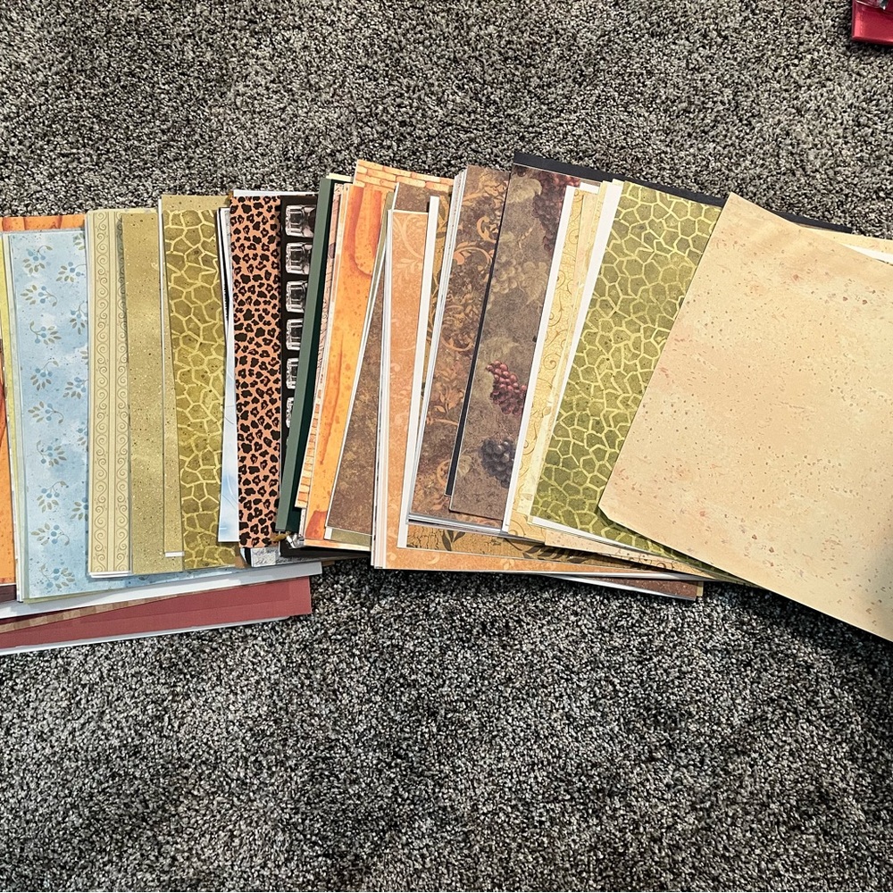 Various 12X12 Scrapbook Paper